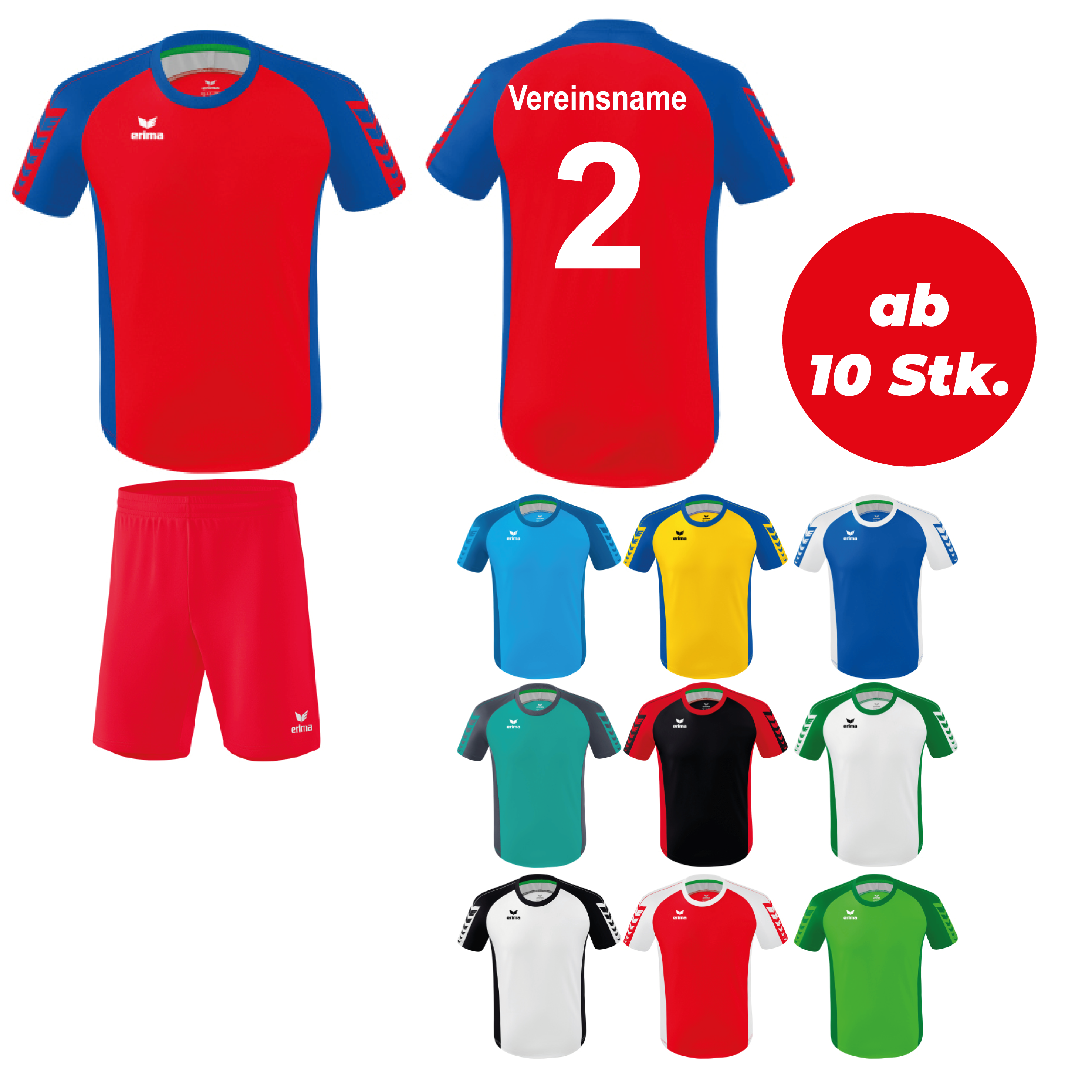 Trikotsatz Handball Six Wings ab 10 Stk. inkl. Druck